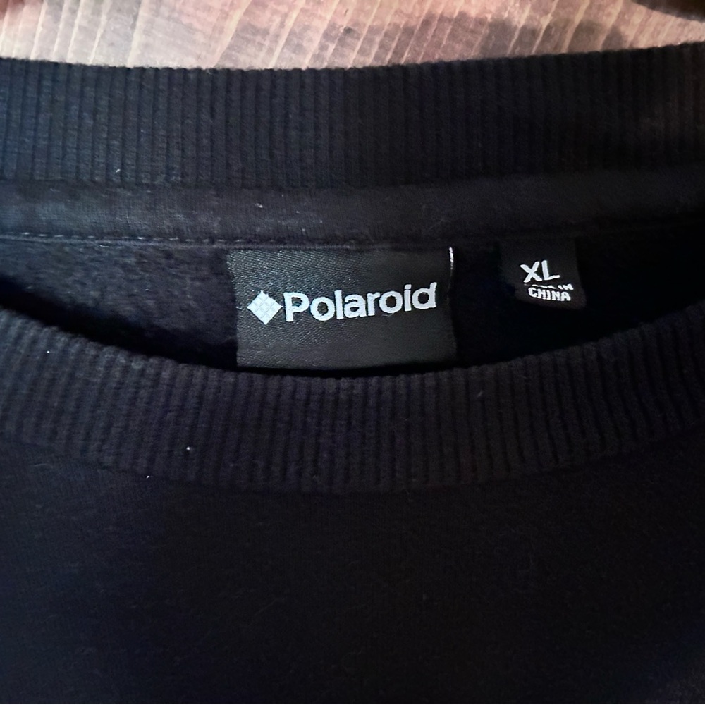 Polaroid Men's Black Sweater with Blue and Green Stripes - Picture 2 of 4